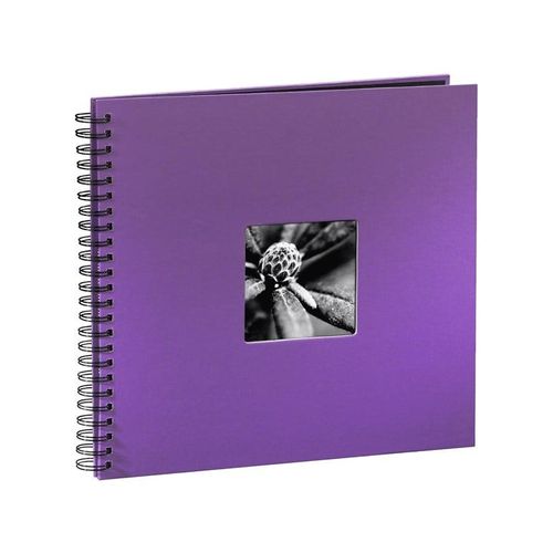 Hama "Fine Art" Spiral Album 36 x 32 cm 50 Black Pages purple
