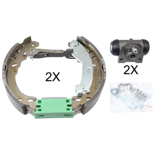 f.becker_line Bremsensatz, Trommelbremse hinten rechts links vormontiert 20,6mm für FIAT 10810409 Image