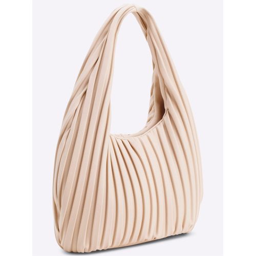 Handtasche HEINE, Damen, Gr. B/H/T: 44cm x 24cm x 8cm, beige, Viskosemischung, unifarben, Taschen