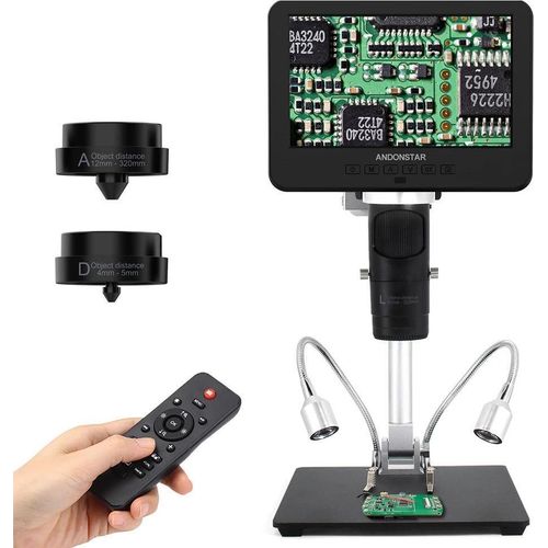 Digitalmikroskop, 2000-fache Vergrößerung, UHD-Videoausgang, AD246SM(7Zoll)