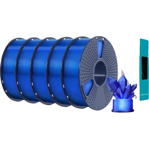3D-Filament, hohe Zähigkeit, geringe Schrumpfung, 5KG Klar Blau