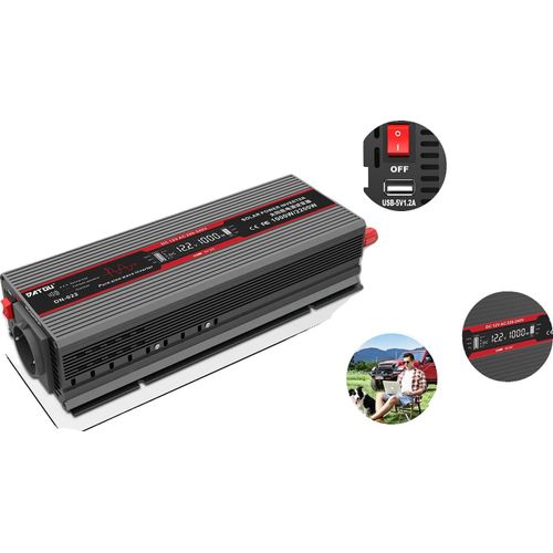 Auto-Inverter, reine Sinuswelle, LCD-Display, DNB-12V1000W