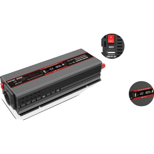 Auto-Inverter, reine Sinuswelle, LCD-Display, DNB-12V1800W