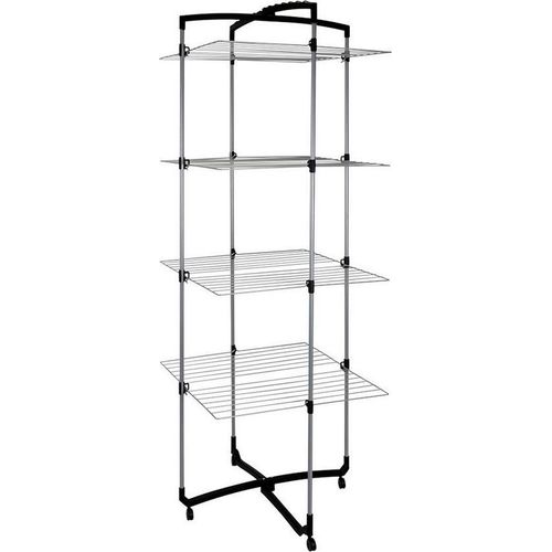 Tomado 4201017, Wäscheständer, Schwarz, Edelstahl, 690 mm, 640 mm, 1710 mm, 72 cm