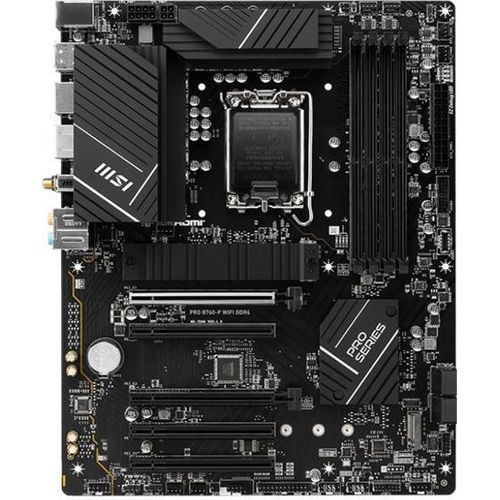 MSI PRO B760-P, Intel, LGA 1700, Intel® Celeron®, Intel® Core™ i3, Intel® Core™ i5, Intel® Core™ i7, Intel® Core™ i7..., LGA 1700, DDR4-SDRAM, 128 GB