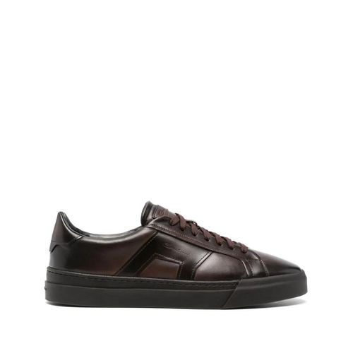 Santoni Low-Top Sneaker - Sneaker With Logo - Gr. 7 - in Braun - für Damen Image