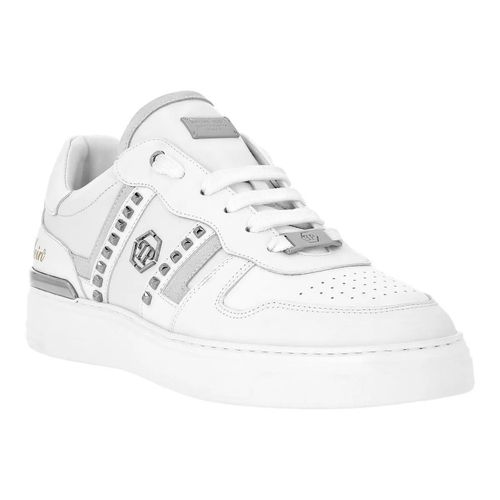Philipp Plein Low-Top Sneaker - Lo-Top Turnschuhe Mit Nieten Verziert - Gr. 44 (EU) - in Weiß - für Damen Image