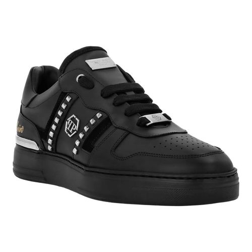 Philipp Plein Low-Top Sneaker - Lo-Top Turnschuhe Mit Nieten Verziert - Gr. 46 (EU) - in Schwarz - für Damen Image