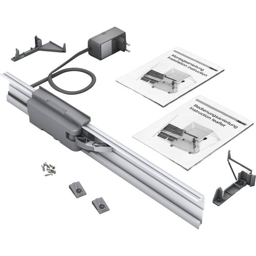 Blum Servo Drive uno für hängende Mülltrennsysteme - lässt die Abfalleimer herausfahren, staubgrau