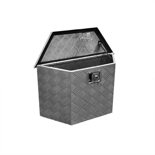 Anhängerbox MIDI Aluminium Werkzeug Metallbox Werkzeugkiste Metallkiste Blech