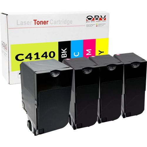 OBV Toner-Sparset für Lexmark 24B6720 für XC4100 Series XC4140 XC4140de XC4150 (BK/C/M/Y)