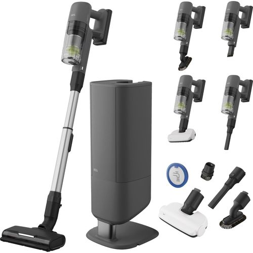 AEG 7000 Akku-Staubsauger kabellos / Akku-Laufzeit: bis zu 40 Min. / Akkulaufzeit bis zu 50 Minuten* / Farbe: Dark Grey AP72UB21ES Grau