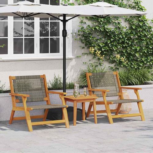 Gartenmöbel 2 pcs Grau 67 x 78 x 73cm Massivholz Akazie