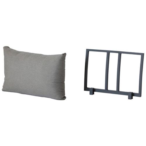 Amatio Rückenlehne , Anthrazit, Hellgrau , Metall, Textil , 60.71x45.48x7.7 cm , Gartenmöbel, Gartenbänke