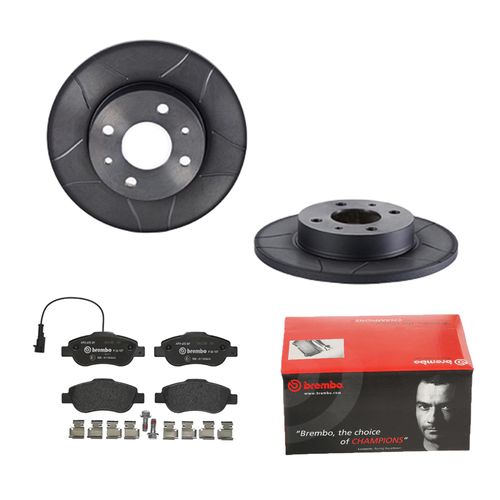 BREMBO Bremsensatz, Scheibenbremse vorne rechts links Geschlitzt 240mm für ZASTAVA ALFA ROMEO FIAT FORD LANCIA ABARTH 7566931 60805117 71738421 1420-5