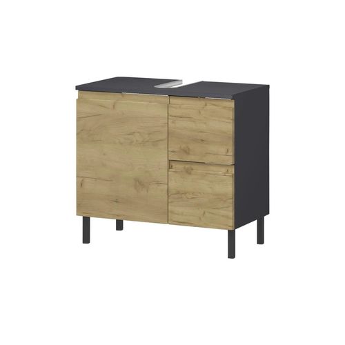 Waschbeckenunterschrank Seddiner See ¦ holzfarben ¦ Maße (cm): B: 60 H: 56 T: 34.0