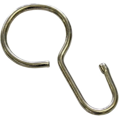 Seilklammern GARDINIA, grau (nickelfarben), 20 Stk., Metall, Gardinenbefestigungen, Serie Seilspanngarnitur