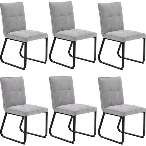 Essgruppe BYLIVING, braun (braun, hellgrau, hellgrau, schwarz), B:160cm H:95,5cm T:62cm, FSC-zertifizierter Holzwerkstoff, Sitzmöbel-Sets