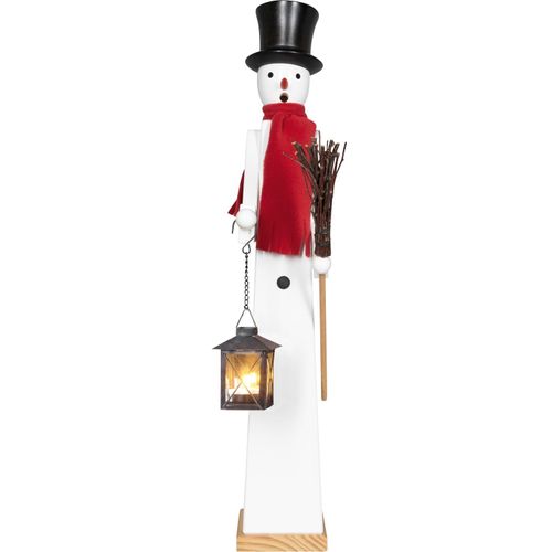 Räuchermännchen SAICO ORIGINAL "XXL-Räuchermann. Schneemann mit Laterne", weiß, H:70cm L:29cm T:17cm, Holz, Räucherdeko, BxHxT: 17x70x29 cm