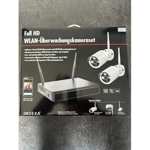 WLAN-NVR mit 2 Funk-Außenkameras WR100B, 4TB Festplatte HDD WiFi