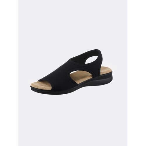 Sandale CASUAL LOOKS, Gr. 42, schwarz, Textil, Schuhe