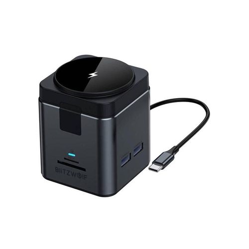 BlitzWolf BW-TH17 9-in-1 Type-C Docking Station with Magnetic 15W Wireless Charger