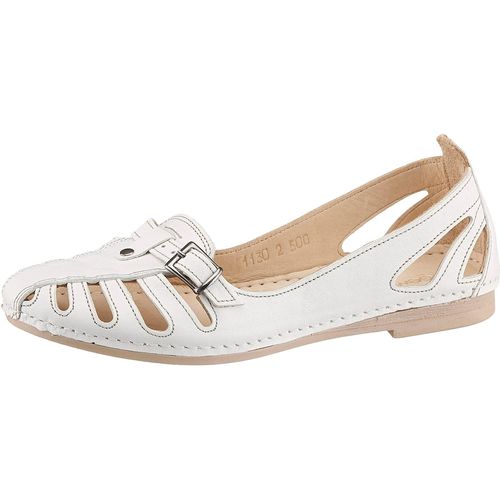 Slipper GEMINI, Damen, Gr. 40, weiß, Glattleder, Schuhe