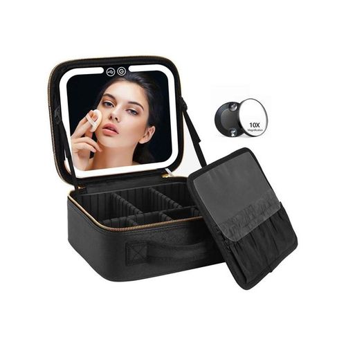 UNIQ Reise-Kosmetiktasche - LED, Schwarz