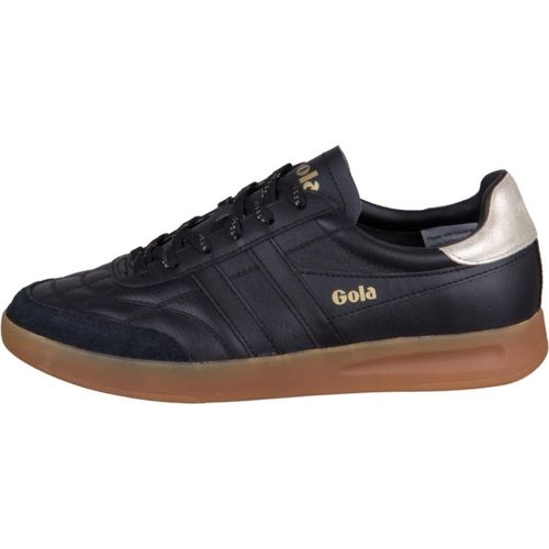 Gola Stadia Leather Black/Gold/Gum Größe EU 38