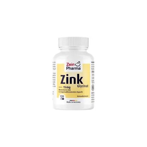 Zink-Chelat 15 mg In Magensaftresistent. Veg.kap. 120 ST