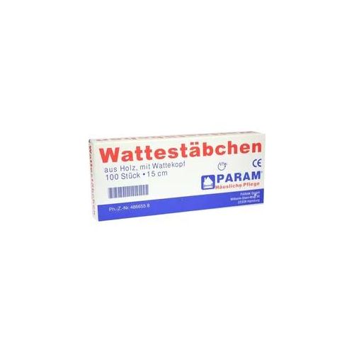 Wattestab mit Wattek 15cm 100 ST