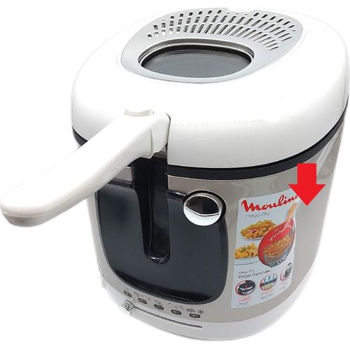 Moulinex AM4800 Mega 2kg Fritteuse Fritteuse Öl Anti Geruchs Filter eingedellt Powerhouse