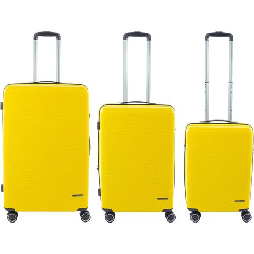 Franky PP14/19 Spinner 3er Set 55er/65er/75er mit TSA-Zahlenschloss yellow