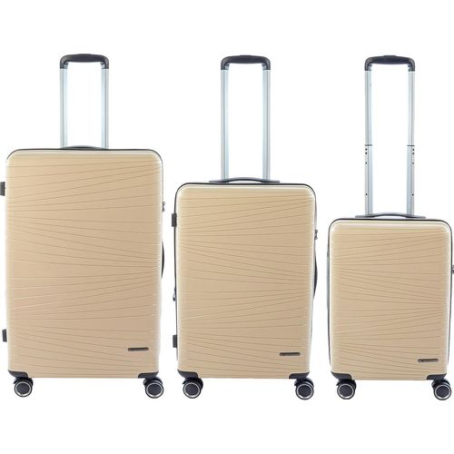 Franky PP14/19 Spinner 3er Set 55er/65er/75er mit TSA-Zahlenschloss beige