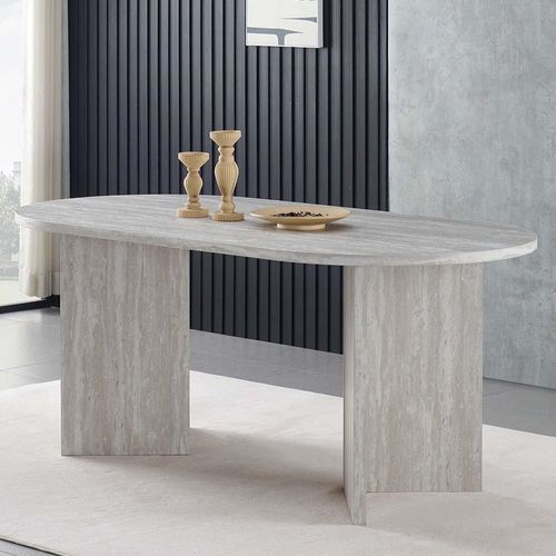 Milton & Oldbrook Esstisch 180 cm Kavarna Travertinoptik