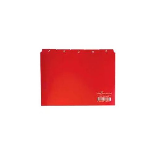 DURABLE Leitregister DIN A5 quer Rot 21 x 14,8 cm 25 Stück