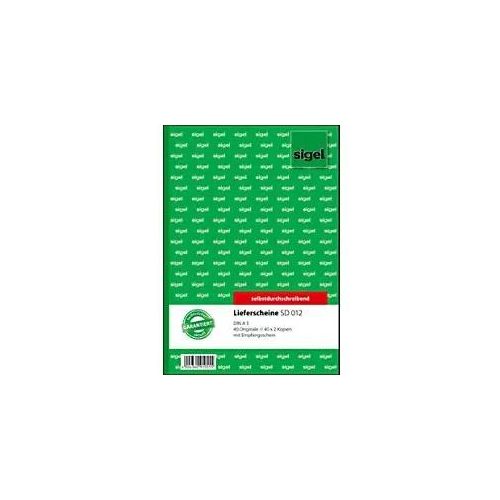 Sigel Lieferschein mit Empfangsschein DIN A5