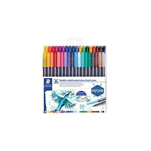 STAEDTLER Aquarell Kalligraphie-Stift - Farbig sortiert 36 Stück