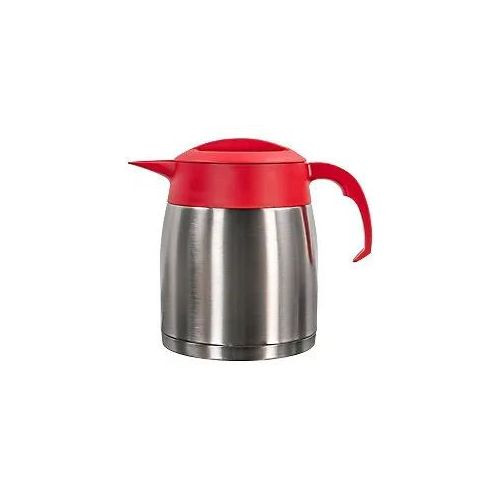 Jos ten Berg EasyClean Isolierkanne Edelstahl 1,2 L Rot, Silber