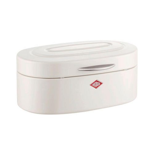 Wesco Brotkasten Single Elly, Sand, Metall, oval, 19x14x32 cm, lebensmittelecht, Küchenzubehör, Brotkästen & -Körbe