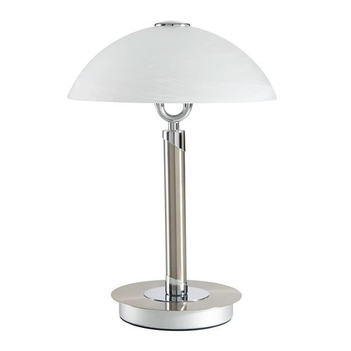 Novel Tischleuchte, Chrom, Nickel, Metall, Glas, 37 cm, RoHS, Touch-Schalter (on/off), Lampen & Leuchten, Innenbeleuchtung, Tischlampen, Tischlampen