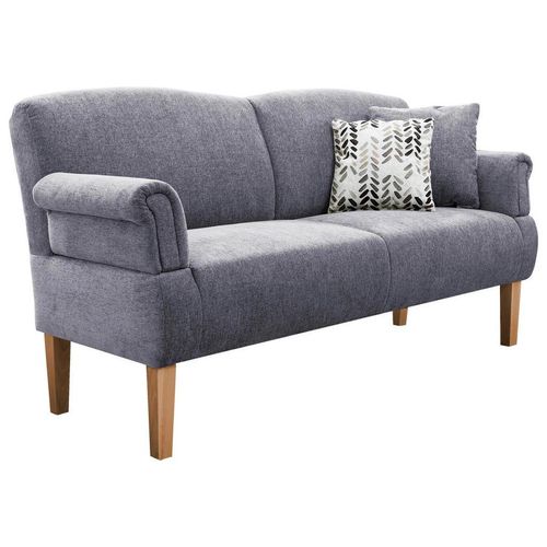 Cantus Küchensofa, Hellblau, Blaugrau, Textil, Buche, massiv, 3-Sitzer, 181x98x81 cm, Made in EU, Typenauswahl, Fußauswahl, Stoffauswahl, Rücken echt, Küchen, Küchenmöbel, Küchensofas