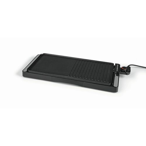 Gourmetmaxx Tischgrill GOURMETmaxx , Schwarz , Metall , 26.2x5.9x59.3 cm , antihaftbeschichtet, rutschfest , Grills & Outdoor-Küchen, Elektrogrills