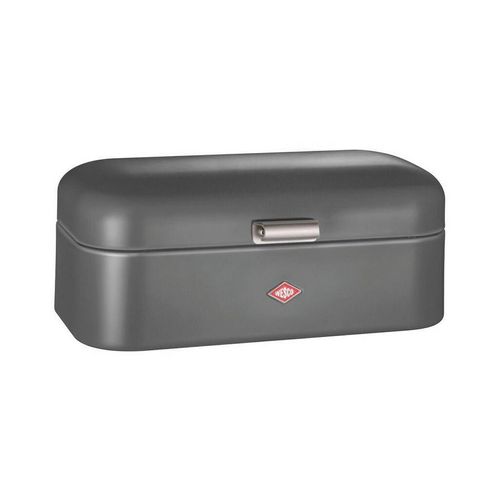 Wesco Brotkasten Grandy, Graphit, Metall, rechteckig, 23x17x42 cm, lebensmittelecht, Küchenzubehör, Brotkästen & -Körbe