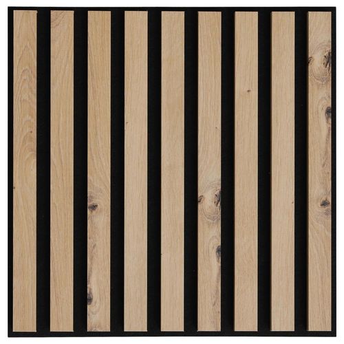 Xora Akustikpaneel , Eiche Artisan , Textil, Holzwerkstoff , 40x40x1.8 cm , Tapeten & Wandverkleidungen, Akustikpaneele
