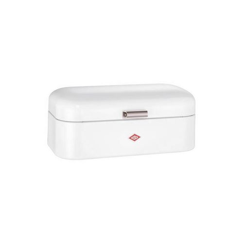 Wesco Brotkasten Grandy, Weiß, Metall, rechteckig, 23x17x42 cm, lebensmittelecht, Küchenzubehör, Brotkästen & -Körbe