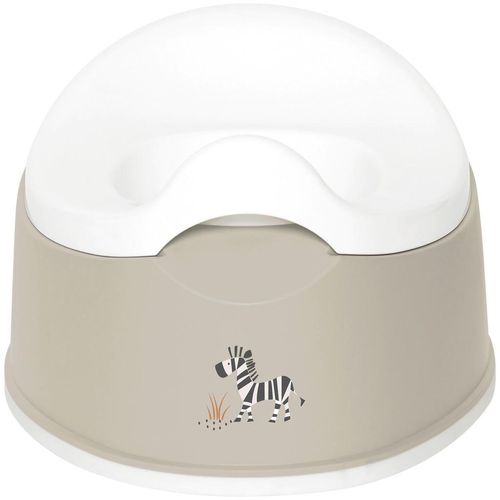 Bebe Jou Töpfchen Steppe , Taupe , Kunststoff , 32.5x25.5x17 cm , rutschhemmende Füße , Pflegen, Babytoilette, Töpfchen