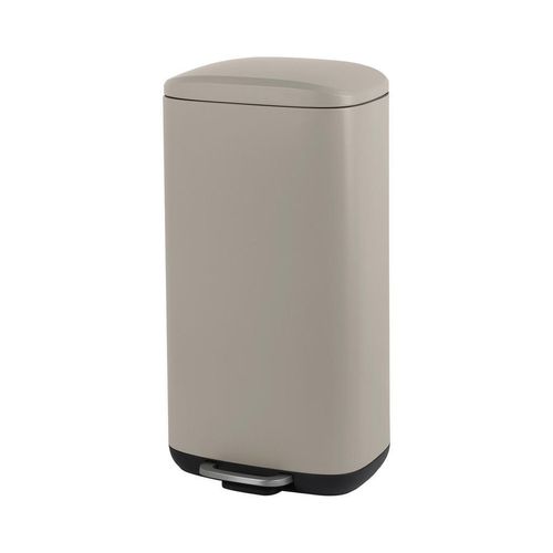 Novel Treteimer, Schwarz, Taupe, Kunststoff, 30 L, 34.8x67.4x30.5 cm, Küchen, Küchenausstattung, Mülleimer