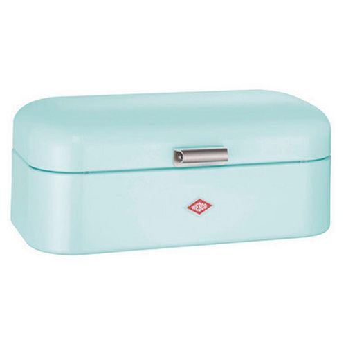 Wesco Brotkasten Grandy, Mintgrün, Metall, rechteckig, 23x17x42 cm, lebensmittelecht, Küchenzubehör, Brotkästen & -Körbe