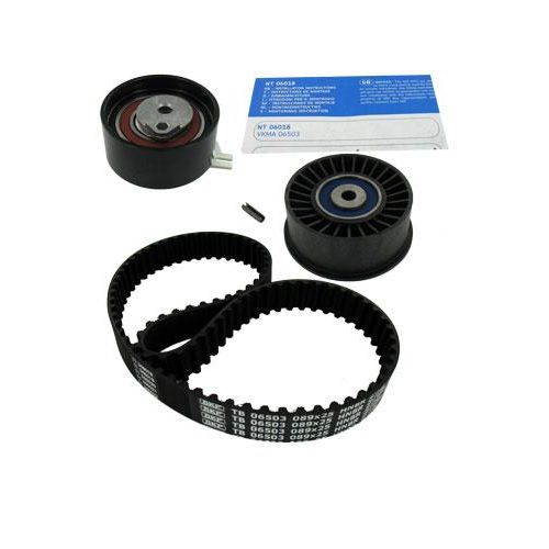 SKF Zahnriemensatz schwarz für RENAULT VAUXHALL NISSAN OPEL 13070-00QAE 13070-00QAD 93195464 VKMA 06503 Image